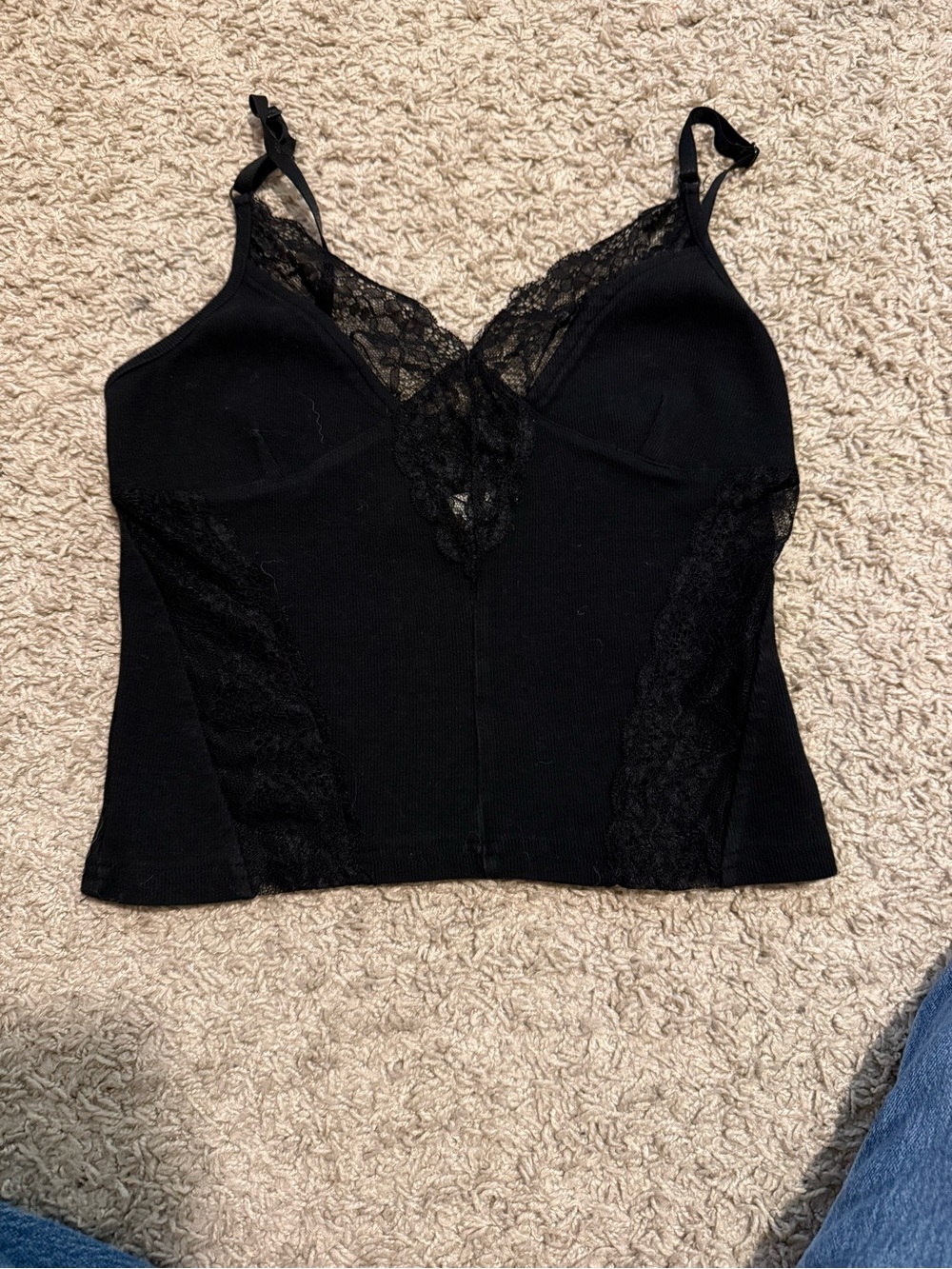 Black lace top